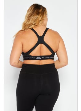 adidas By Stella McCartney Women Sportswear Fit Brand Logo Training Sports Bra, Black  - Image 4
