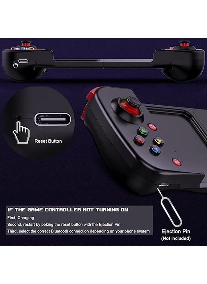 Generic - Mobile Game Controllers Gamepads are compatible with iPhone, iOS, Android PS4/Switch PC, MFi Mobile Bluetooth Gamepads, Joysticks, Type-C Game Controllers - Image 1