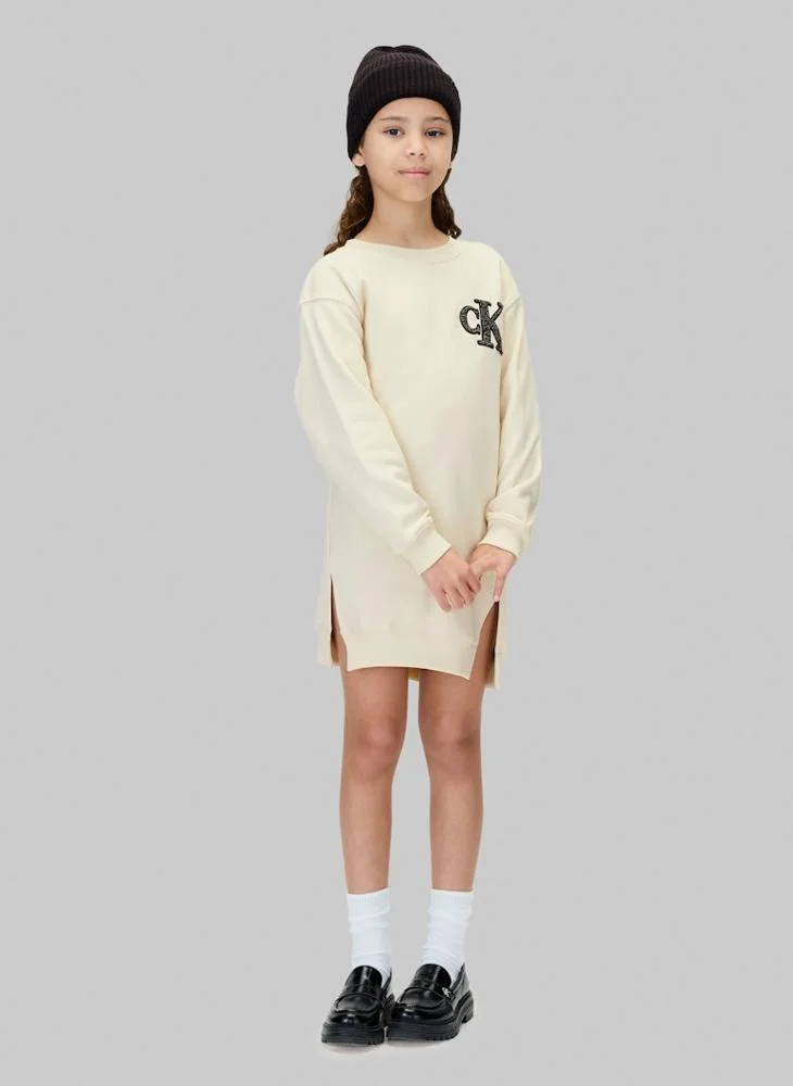Calvin Klein Jeans Kids Logo Mini T-Shirt Dress