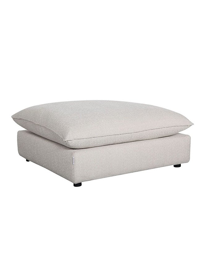 DANUBE HOME Napoleon Ottoman Fabric Modular Sofa Multi Functional Ottoman Chair Soft Upholstered Seat Footrest Modern Design Furniture For Living Room Bedroom L109xW109xH47cm Beige  - Image 2