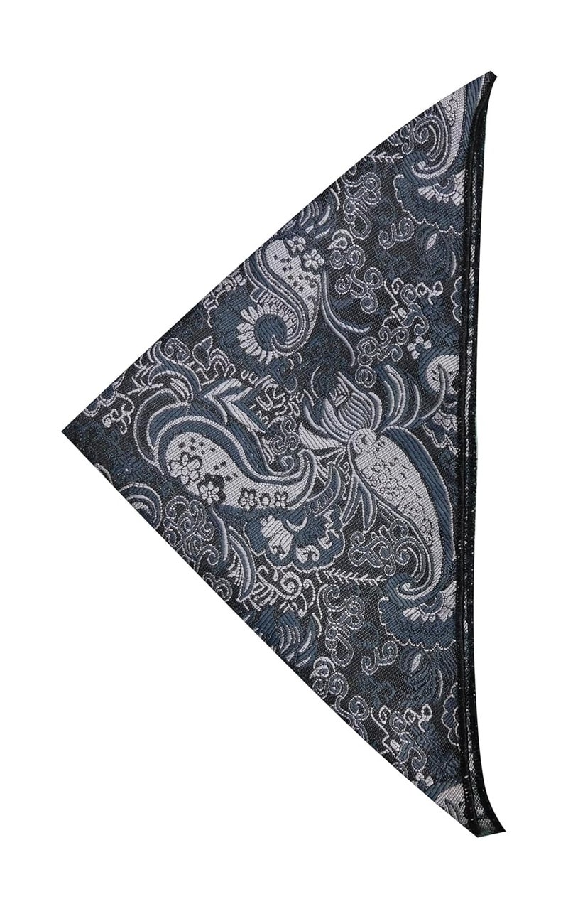 Riyasat Self Design Micro Fiber Cravat Tie with Pocket Square - Image 3