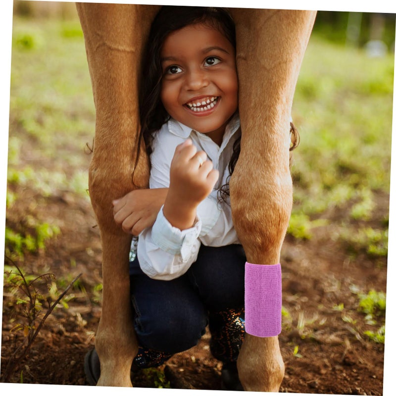 Self Adhesive Horse Leg Bandage Wrap Elastic Breathable Non Woven Fabric 1 Roll - Image 3