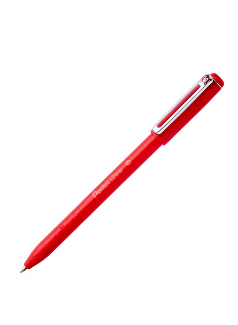 Pentel 4-Piece Izee Ballpoint Pen 1.0mm Tip Red Ink - Image 2