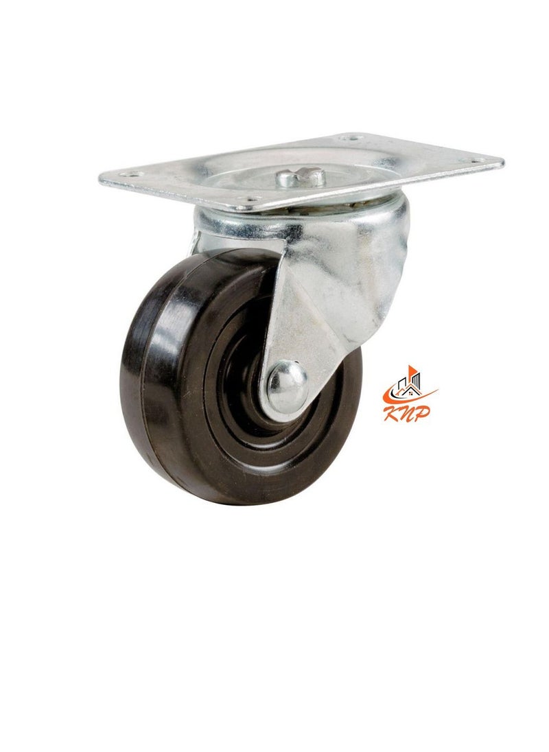 KNP Caster Wheel Rubber 2" Swivel  - Image 2