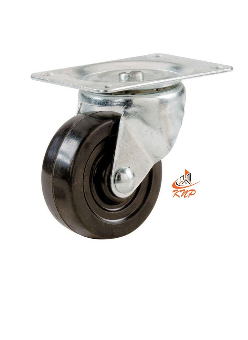 KNP Caster Wheel Rubber 2" Swivel  - Image 3