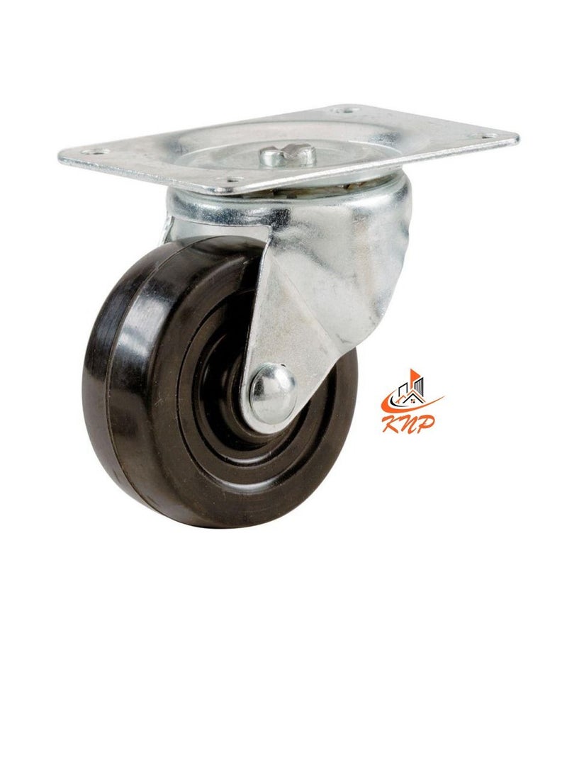 KNP Caster Wheel Rubber 2" Swivel  - Image 1