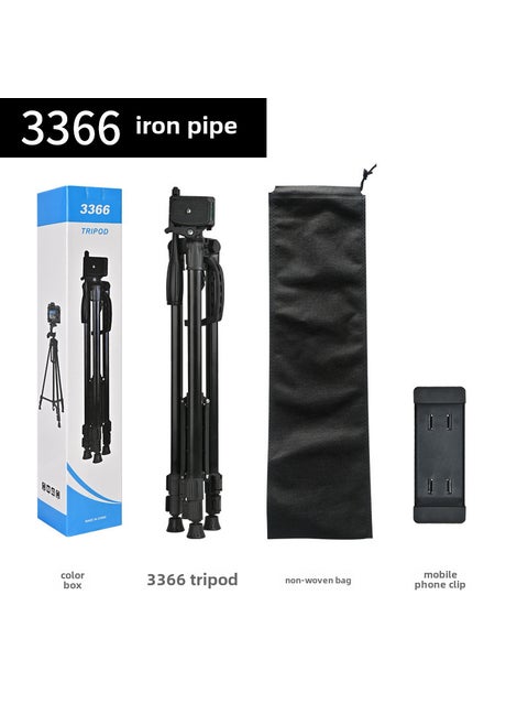 Portable Camera Tripod Stand for Photography 3366 iron pipe conventional