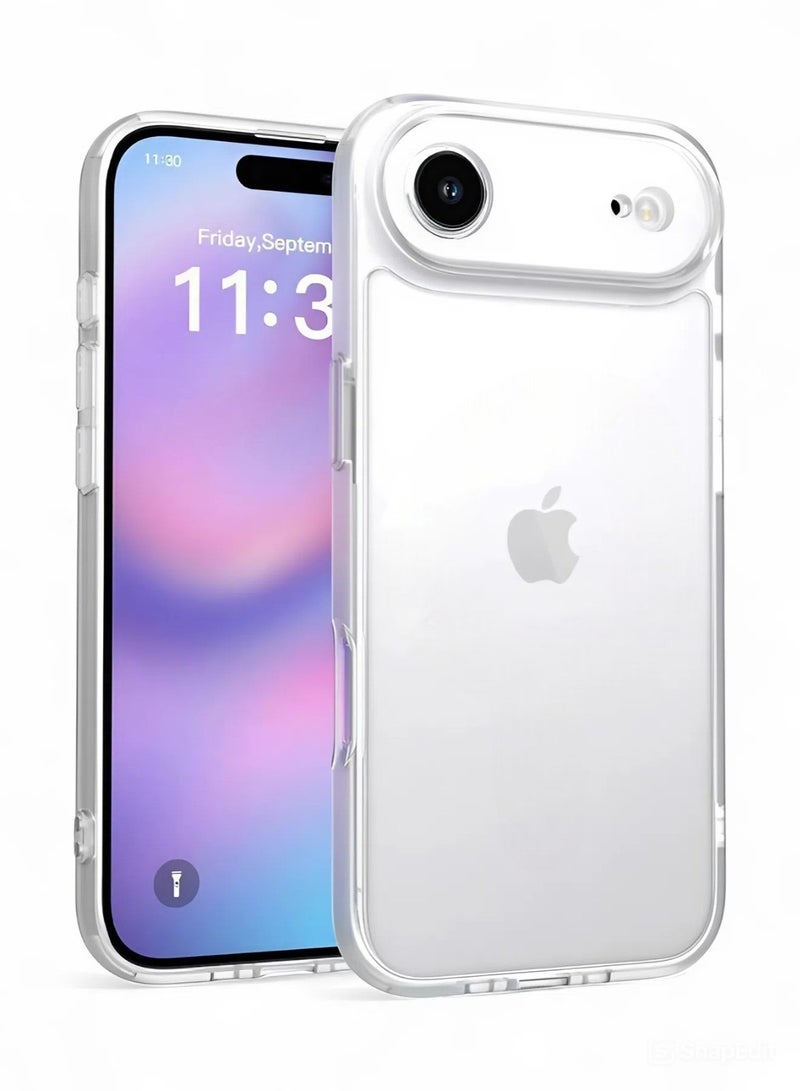 اس-توب جراب موبايل آيفون 17 اير (iPhone 17 Air) مضاد للصدمات, غطاء حماية مضاد للخدش يدعم الشحن اللاسلكي ماج سيف, مصنوع من البولي يورثين الحراري عالي الجودة - شفاف