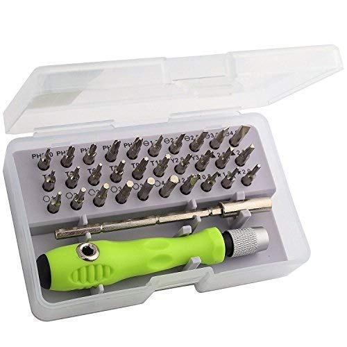 VIAXOS 32 in 1 Mini Screwdriver Bits Set with Magnetic Flexible Extension Rod - Image 1