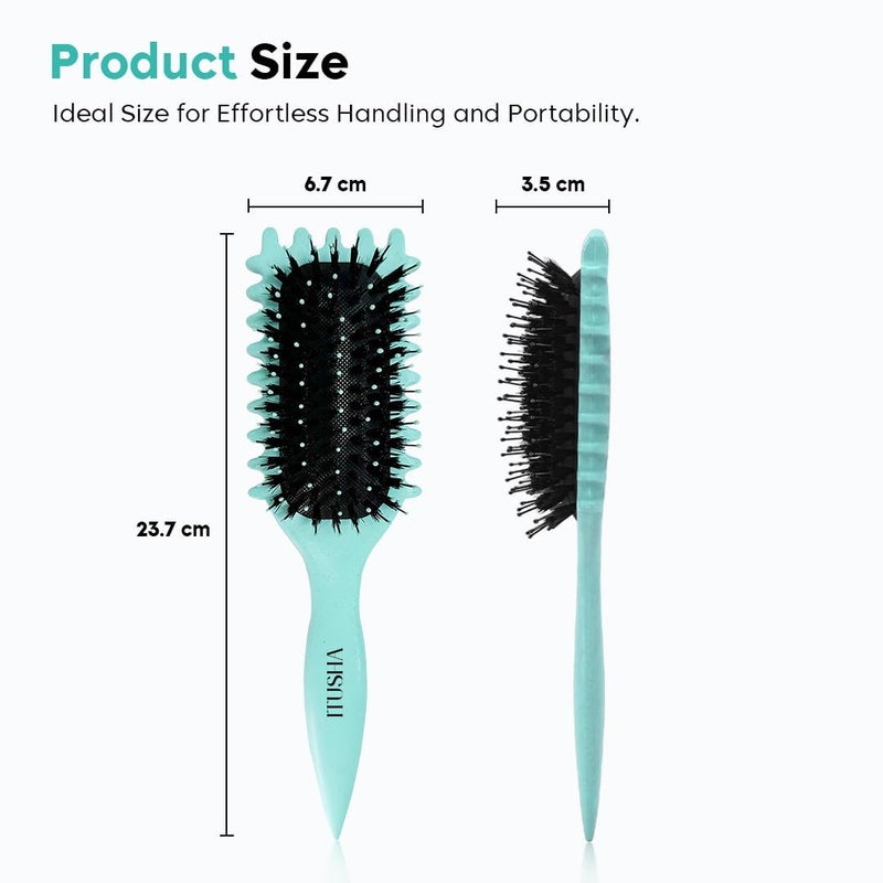 ITUSHA PACK OF 1 - Curly Hair Comb, Curl Defining Comb, Bristle Hair Brush Styling Brush, Curly Hair Comb, Curl Detangler Hair Brush, Shaping & Defining Curls For Women - Image 3