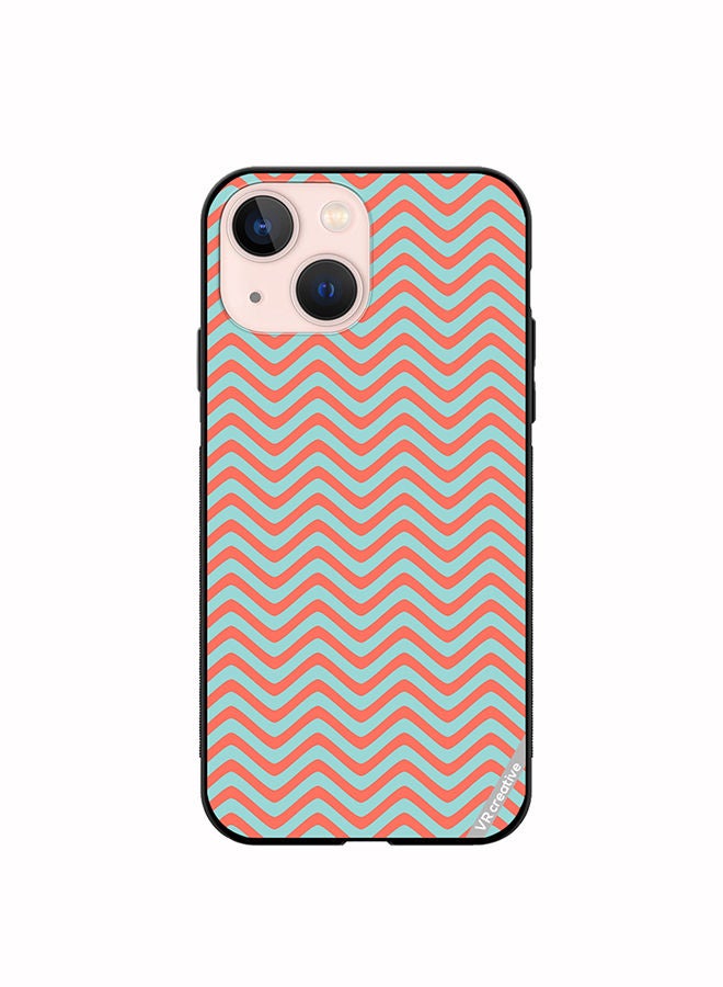 VR CREATIVE Protective Case Cover For Apple iPhone 14 Plus Strips Design Multicolour - Image 1