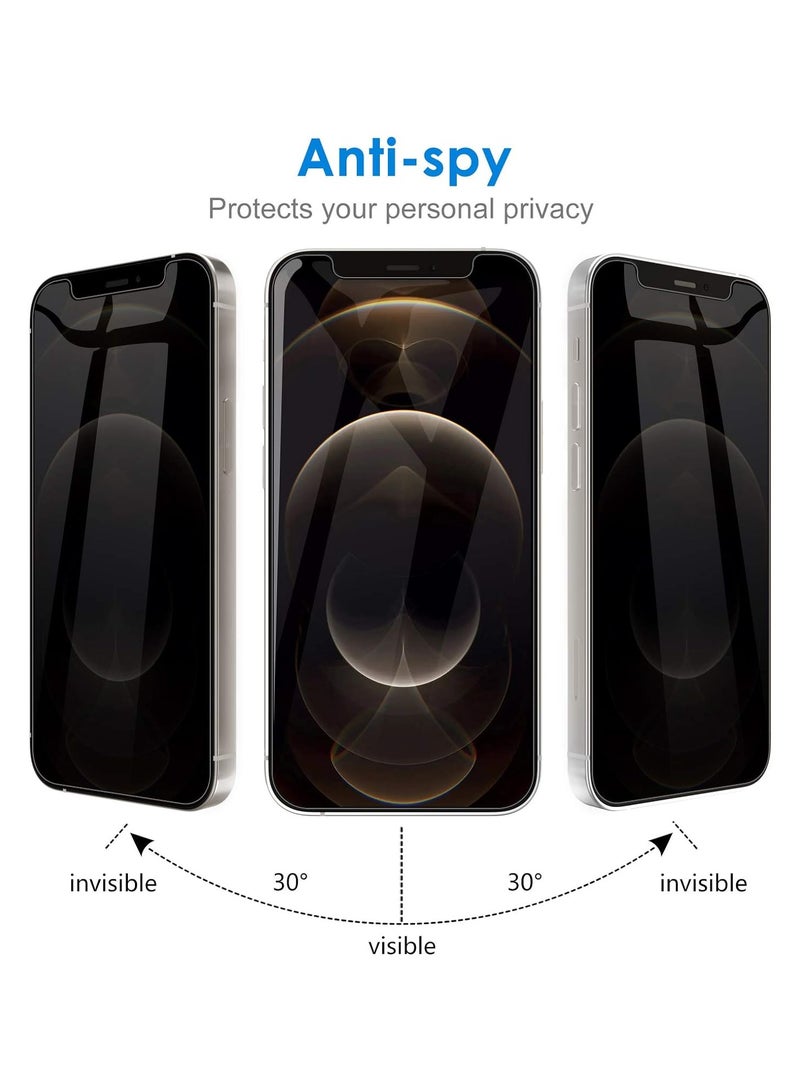 Denx Privacy Screen Protector for iPhone 12 promax Anti-Spy Tempered Glass Privacy Protective Film Anti Spy Tempered Glass Film Screen Protector - Image 2