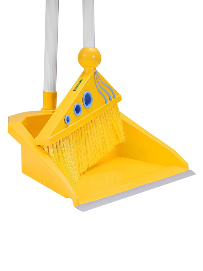 Royalford Plastic Broom With Dustpan Set - Image 2