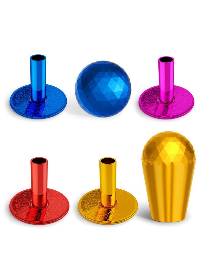 Boxing Fighter/QANBA Prism American Electroplating Oval Ball Head Rocker Accessories Prism Electroplating Rocker Ball-Product Color:Boxer Prism Rocker Ball-electroplated Purple - Image 2
