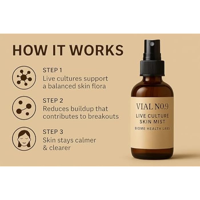 Acne Spray – Live Probiotic Culture Mist for Breakouts, Redness & Oily Skin | Natural 4 oz Clearing Treatment - Image 3