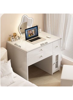 keke Multifunctional Makeup Vanity Dressing Table with LED Mirror and Chair 80 CM  - Image 4