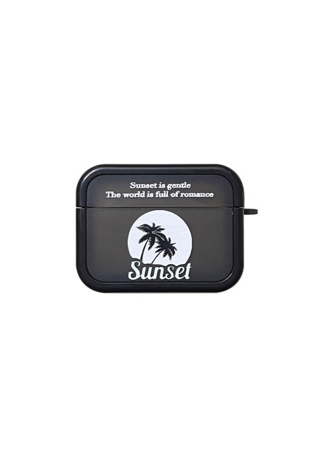 Applicable To AirPods Pro2 Earphone Cover Two-in-one Cartoon Soft Case For Apple1/2/3 Generation Wireless Bluetooth Cross-border-Color:Two-in-one Soft Shell-black And White Coconut Tree-Model:AirPods 1/2 Generation (protective Cover)
