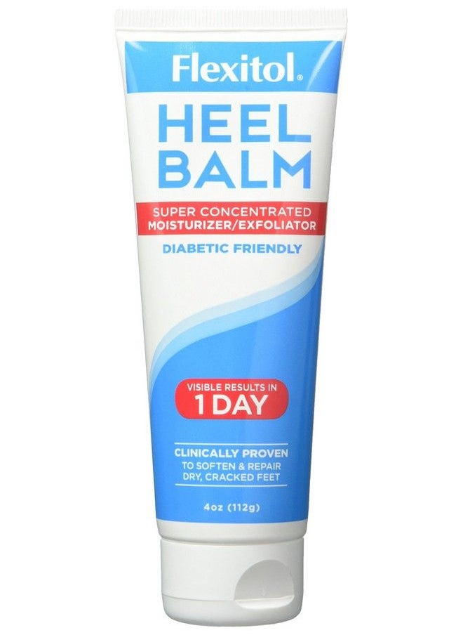 Flexitol Heel Balm 4 Oz Tube (Pack Of 2) Rich Moisturizing & Exfoliating Foot Cream. Fast Relief Of Rough Dry & Cracked Skin On Heelsfeet. For Daily Use And Pedicures. Diabetic Safe And Effective  - Image 1
