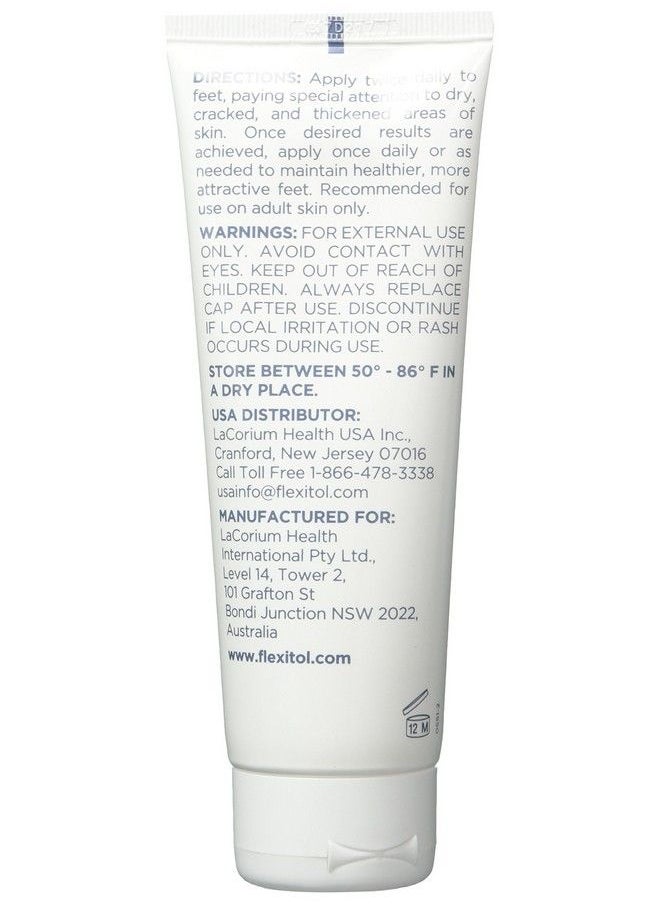 Flexitol Heel Balm 4 Oz Tube (Pack Of 2) Rich Moisturizing & Exfoliating Foot Cream. Fast Relief Of Rough Dry & Cracked Skin On Heelsfeet. For Daily Use And Pedicures. Diabetic Safe And Effective  - Image 3