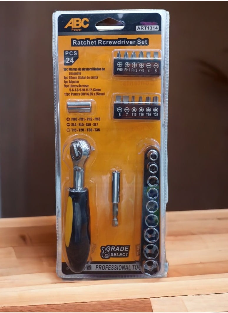 ABC Lokma card system key set, 24 pcs - 1314 - black*yellow 