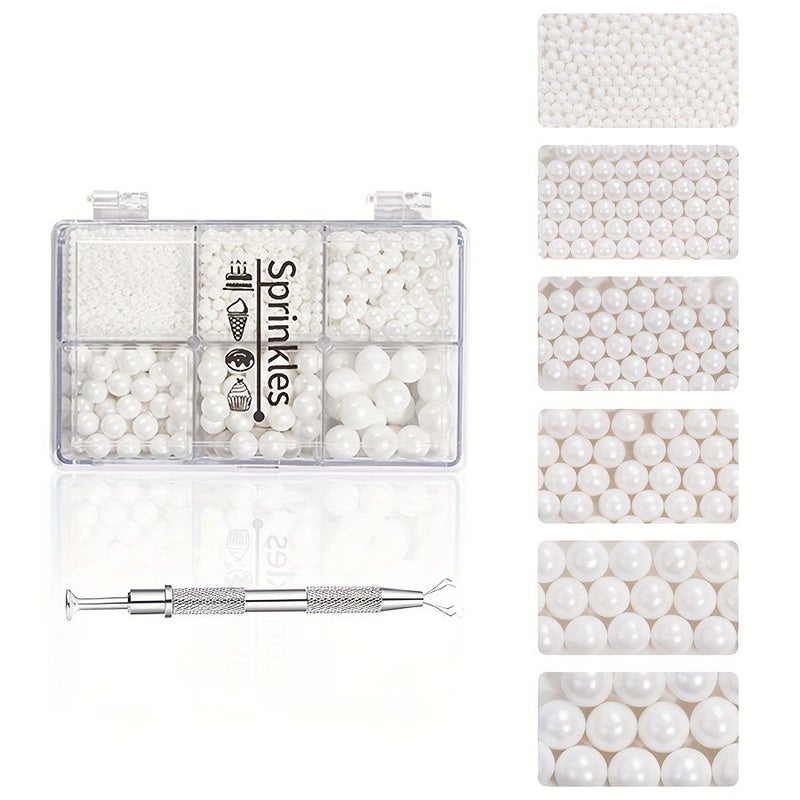 Cake Decoration Kit Premium 6 Grid Gold Plastic Non Edible Party Ornaments - Image 5