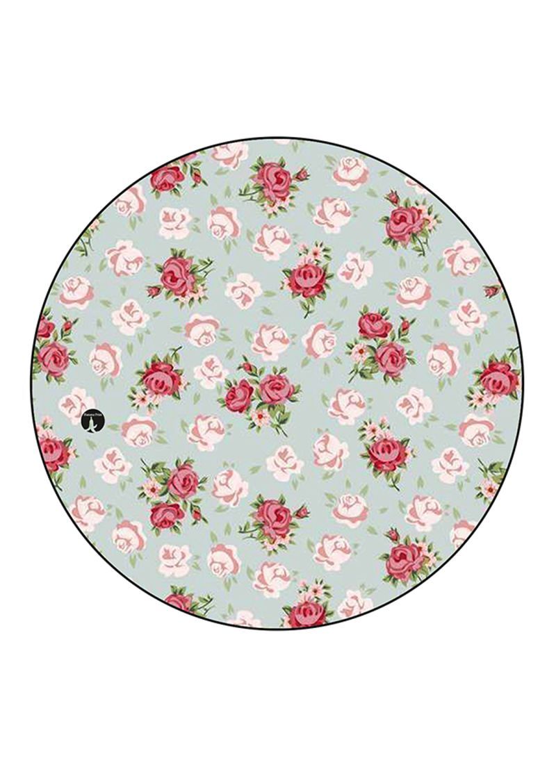 Flowers Printed Mouse Pad Multicolour