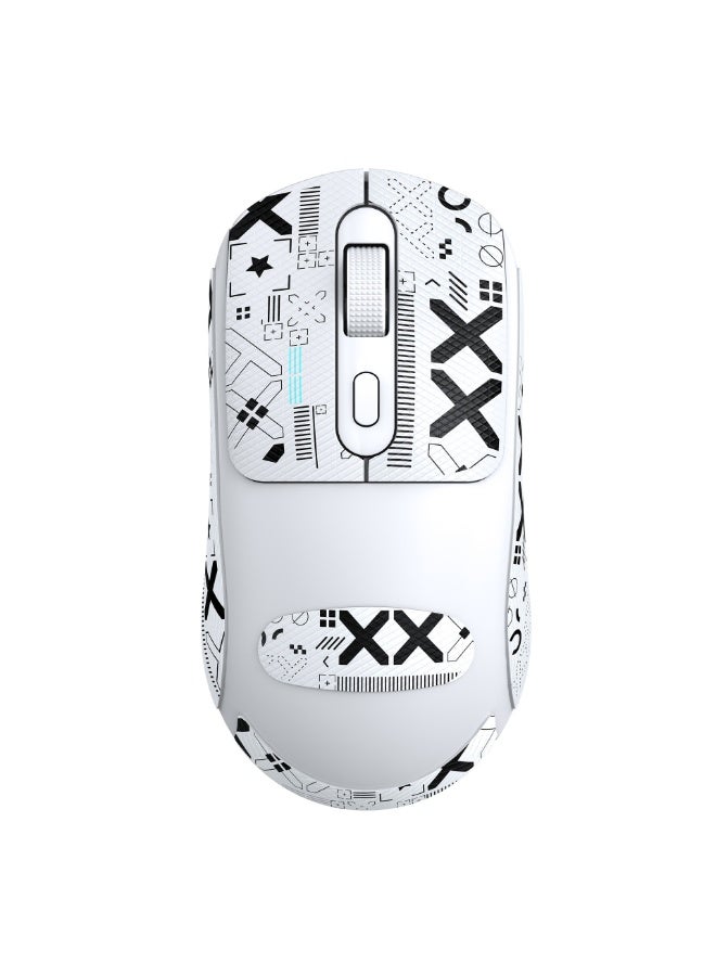 T-WOLF Wolf X8, dual-mode Bluetooth wireless mouse, rechargeable, for business and office use, with non-slip stickers, PAW3212, neutral color.