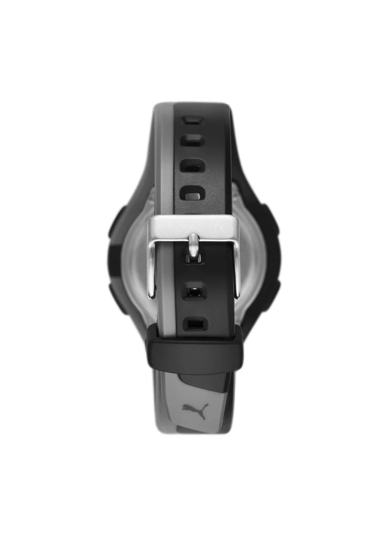 PUMA Unisex Digital Watch With Black Polyurethane Strap - 3 ATM - PU P6011