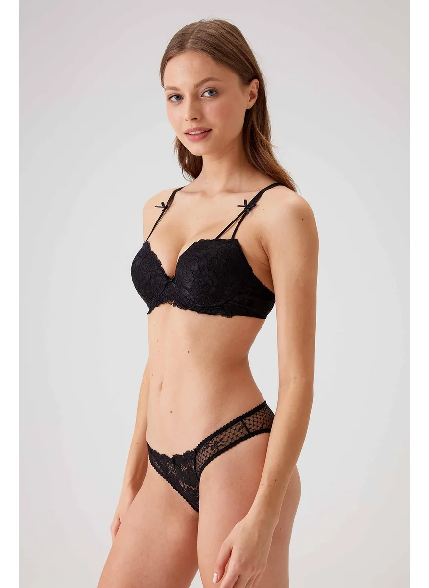 بيير كاردان 4031 Women's Underwire Supported Bra Set