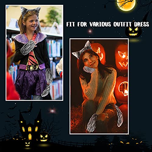 Exlinonline Werewolf Wolf Costume With Headband,Gloves,Ears and Tails For Mens,Women, Kids,Boys, Girls All In One Halloween Dress-Up Accessories Kit - Image 5