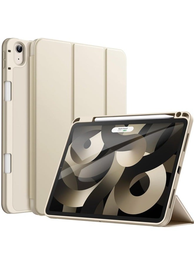 ELTRAZONE Black Trifold Smart Cover for iPad Air 13 Inch (M2) 2024 – Auto Wake/Sleep, Pencil Holder, and TPU Back - Image 1