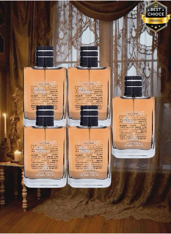 ألينا كوريل 5 قطع عطر ليجينت أنتي بلانك للرجال، 100 مل  - Image 1