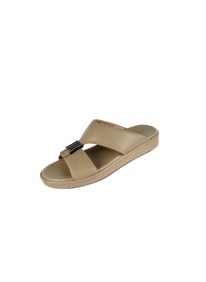 barjeel uno - Barjeel Uno Mens Elegant Arabic Sandals Beige 40 - Image 1
