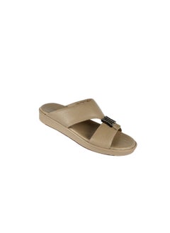 Barjeel Uno Mens Elegant Arabic Sandals Beige 40