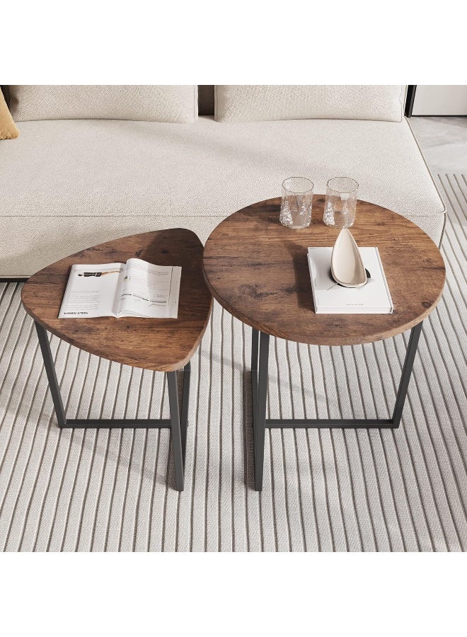 Generic Hojinlinero  Round Coffee Table Set Of 3 End Tables For Living Room  - Image 1