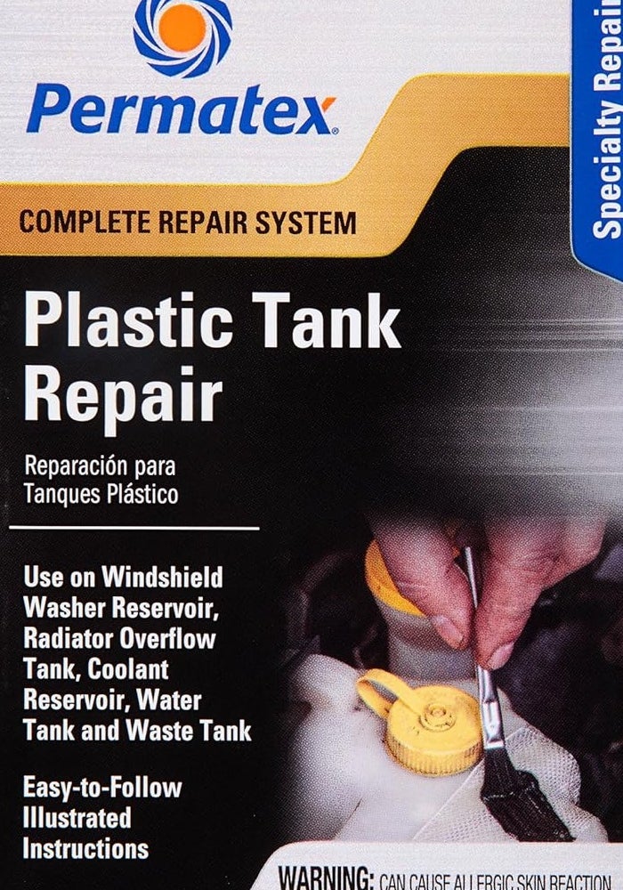 Permatex 09100 Complete Plastic Tank Repair Kit for Automotive Use