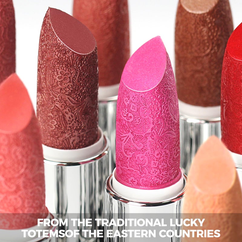 Anglicolor Glitter Metallic Coral Lipstick,High Impact Lipcolor,Lightweight Hydrating Formula Smooth and Non-Sticky,Orange Lipstick For Women,Full-Coverage Lip Makeup (05 BE HAPPY,4g) - Image 3