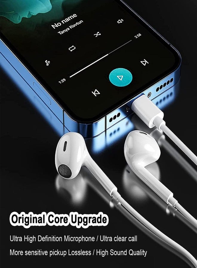 CASE LOGIC 2 Pack USB C Headphones for iPhone 17 16 15, Type C Wired Earbuds with Microphone & Remote Control, HiFi Stereo Noise Cancelling In-Ear Earphones for iPad, for Galaxy S25 S24 S23 S22, for Pixel 9 8 7 - Image 4