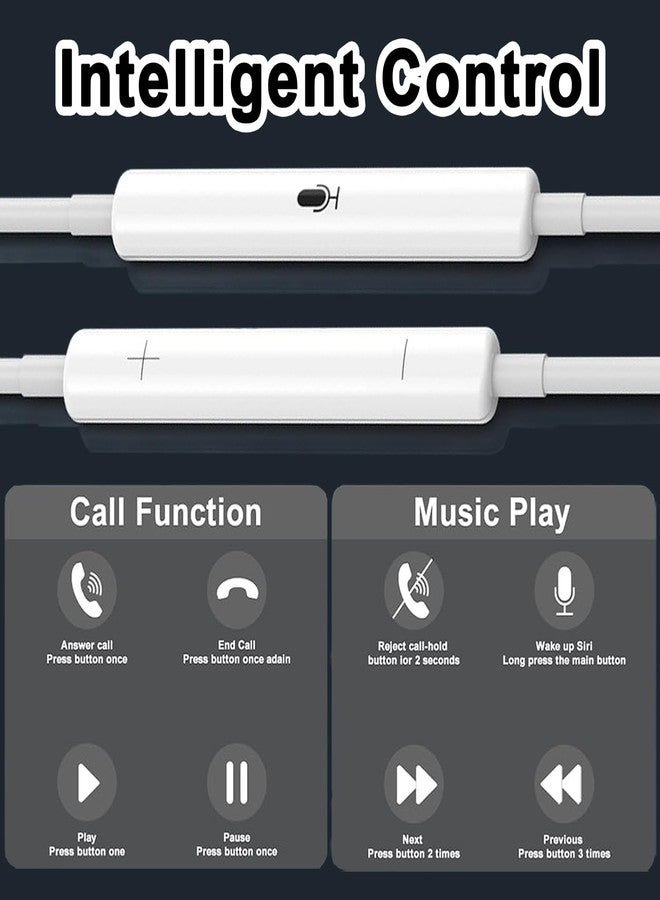 CASE LOGIC 2 Pack USB C Headphones for iPhone 17 16 15, Type C Wired Earbuds with Microphone & Remote Control, HiFi Stereo Noise Cancelling In-Ear Earphones for iPad, for Galaxy S25 S24 S23 S22, for Pixel 9 8 7 - Image 5