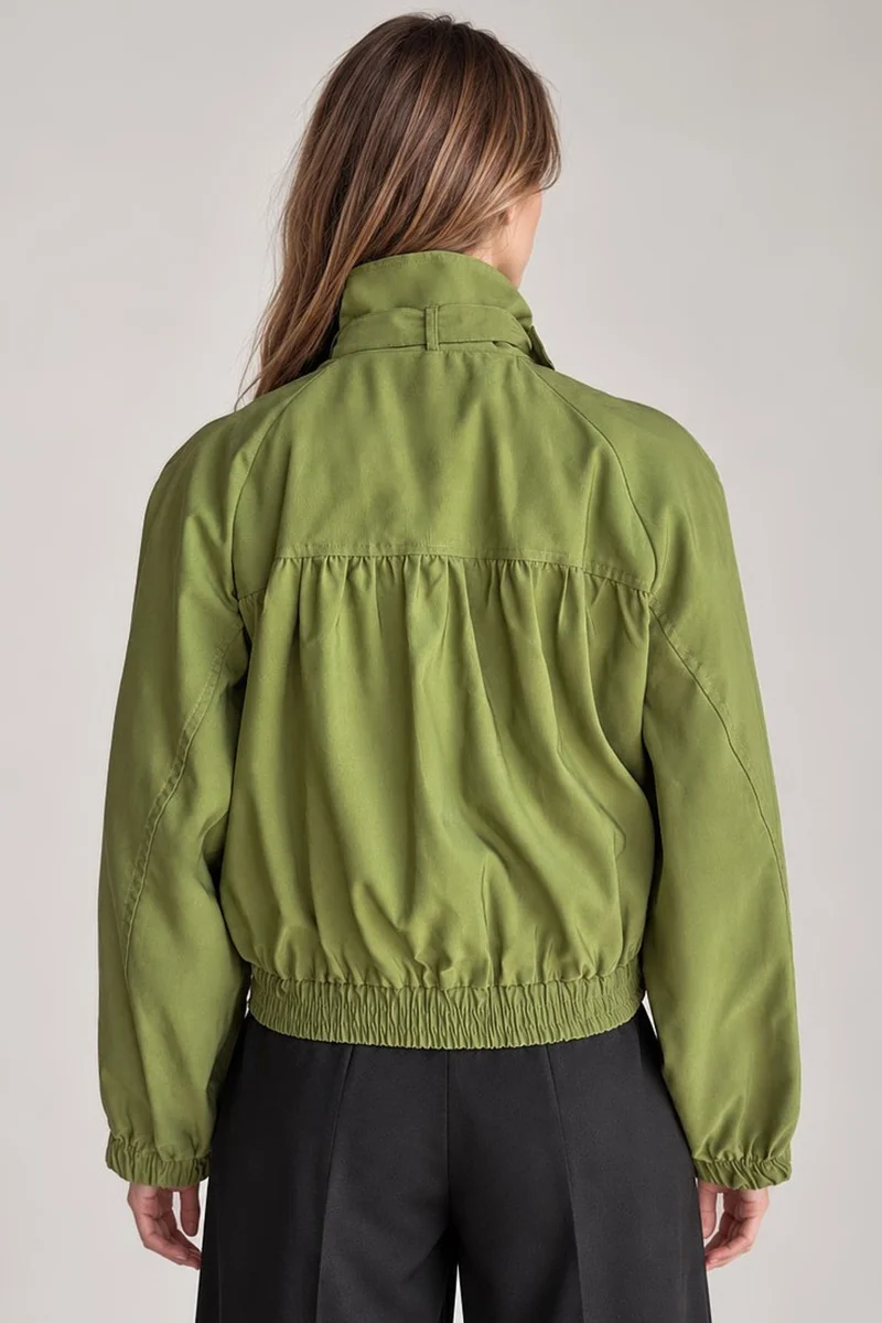 Hiccup Oversized Stand Collar Jacket