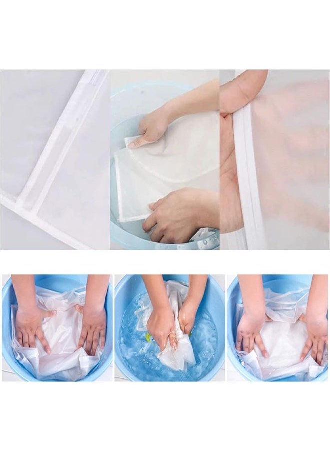 Hihonor 5 Pieces Garment Bags, Dustproof Garment Covers, Shirts Coats Jackets Long Dress Bags Clothes Covers with Zipper, Translucent Suit Covers Garment Bags for Hanging Clothes, Suit Bags for Travel & Storage  - Image 5