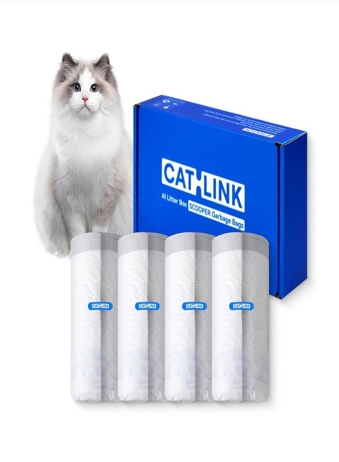 Catlink 80 Pack CATLINK Trash Bags, for Automatic Cat Litter Box for Scooper Young & Luxury PRO & Ultra, Not Suitable for Scooper SE & SE LITE - Image 1