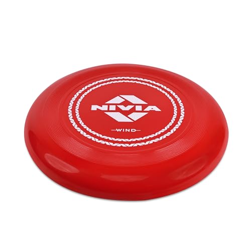 Nivia Frisbee for Outdoor Sports Games, Throwing Discs for Kids, Adults, and Dogs, Unbreakable Soft Flexible Plastic (Bright Red, Large) - Image 5