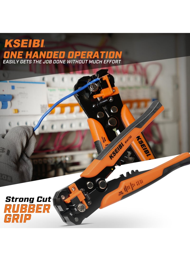 KSEIBI - Automatic Wire Stripper 3 in 1, Basics Self-Adjusting Wire Stripper/Wire Cutter, Heavy Duty, Cutting and Crimping, Stripping Copper and Aluminum Wires, Solid, Stranded and Romex Wire, Stripping Machine. - Image 1