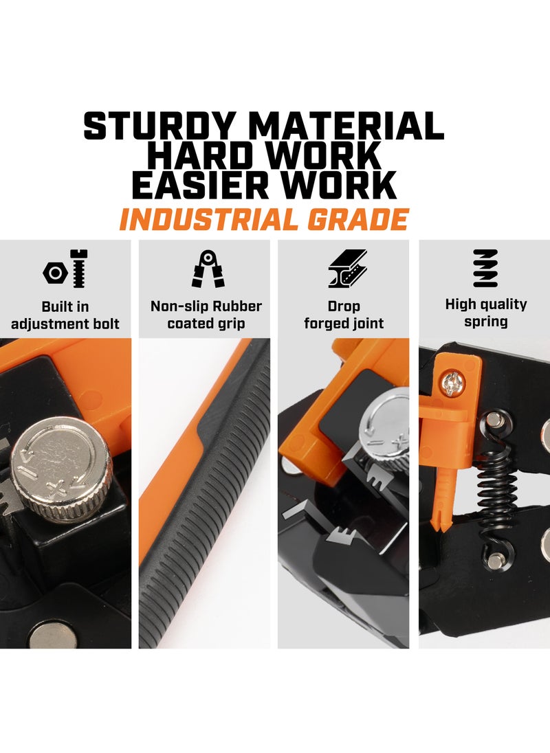 KSEIBI - Automatic Wire Stripper 3 in 1, Basics Self-Adjusting Wire Stripper/Wire Cutter, Heavy Duty, Cutting and Crimping, Stripping Copper and Aluminum Wires, Solid, Stranded and Romex Wire, Stripping Machine. - Image 1