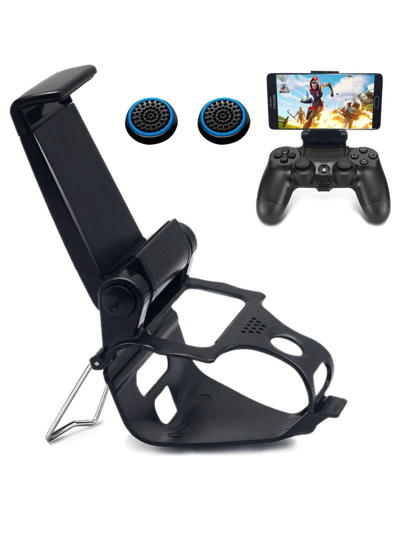 Bukela - Phone Clip for PS4 Controller Phone Holder, Mobile Game Adjustable Phone Holder Smart Clip for PS4 Controller, Compatible with iPhone/iOS/Android, for Playstation4 Remote Play - Image 1
