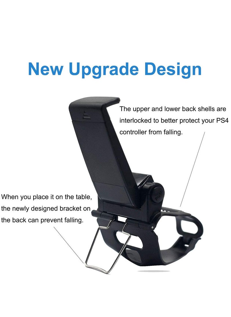 Bukela - Phone Clip for PS4 Controller Phone Holder, Mobile Game Adjustable Phone Holder Smart Clip for PS4 Controller, Compatible with iPhone/iOS/Android, for Playstation4 Remote Play - Image 1