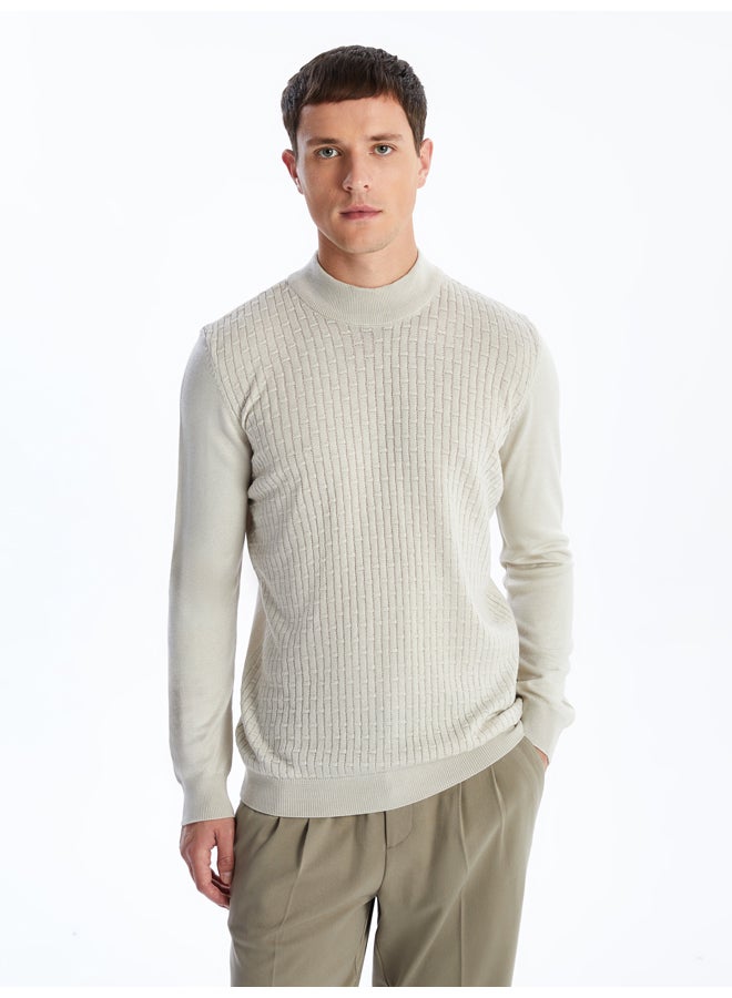 LC WAIKIKI Half Turtleneck Long Sleeve Men's Knitwear Sweater - Image 1
