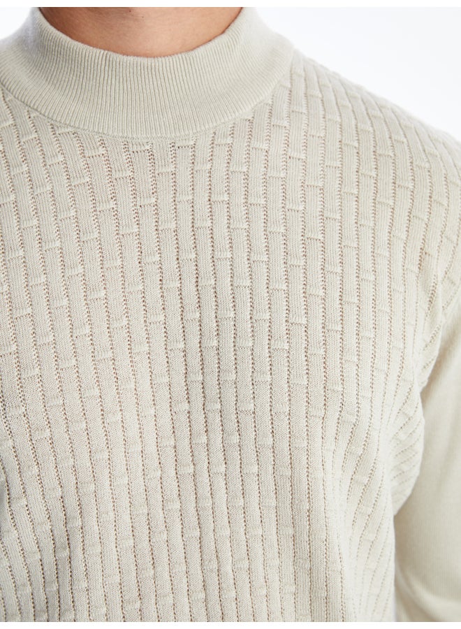 LC WAIKIKI Half Turtleneck Long Sleeve Men's Knitwear Sweater - Image 3