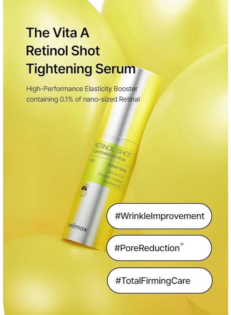 celimax Retinal and Retinol Tightening Set – Booster 15ml and Serum 30ml | Firming, Smoother Skin, Pore Appearance Care, Vitamin A, Peptides - Image 3